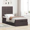 vidaXL Ottoman-Bett mit Matratze Dunkelbraun 80x200 cm Stoff
