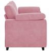 vidaXL Zweisitzer-Sofa Rosa 140 cm Samt