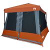 vidaXL Camping-Zelt-Set 2 pcs Grau und Orange Taffeta und Stoff