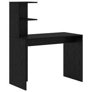 vidaXL Schreibtisch Schwarz Eichen-Optik 102 x 50 x 124 cm