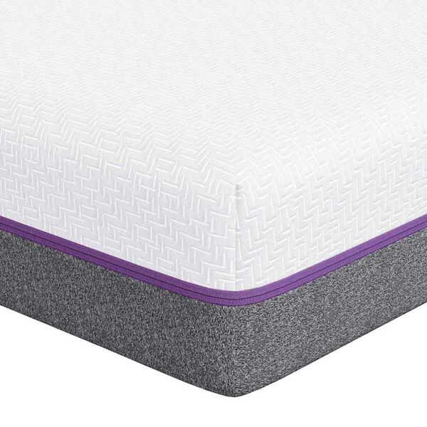 vidaXL Matratze Weiß und Grau 160 x 200 cm Memory Foam