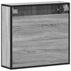 vidaXL Bad-Spiegelschrank Grau Sonoma 65x20x60 cm Holzwerkstoff