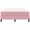 vidaXL Boxspringbett mit Matratze Rosa 120 x 200 cm Stoff