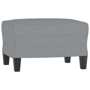 vidaXL Fu&szlig;hocker Hellgrau 60x50x41 cm Stoff