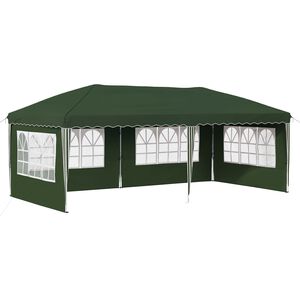 vidaXL Pop-up Partyzelt 575 x 289 x 245 cm Gr&uuml;n