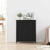 vidaXL Sideboard Schwarz Eichen-Optik 70 x 30 x 80 cm Holzwerkstoff