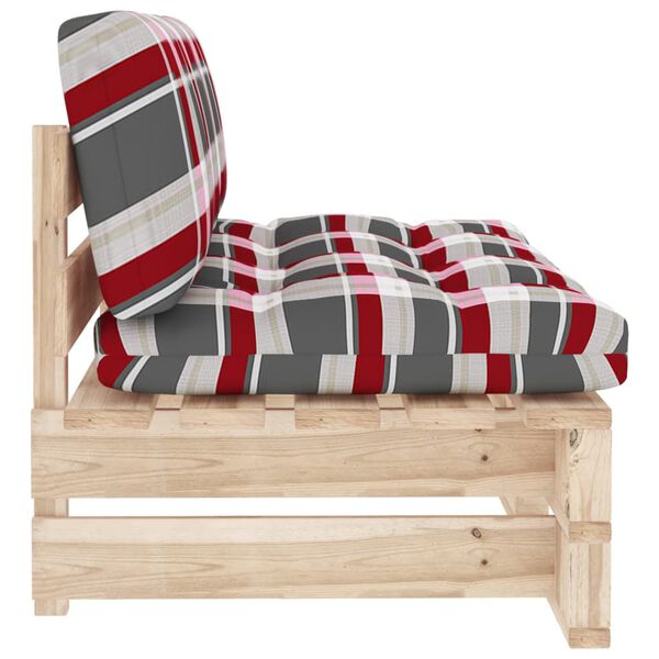 vidaXL Outdoor-Mittelsofa Paletten Imprägniertes Kiefernholz