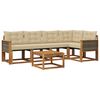 vidaXL Outdoor-Sofagarnitur 6 stk. Natur und Beige