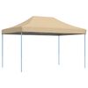 vidaXL Partyzelt Faltbar Pop-Up Beige 440x292x315 cm