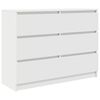 vidaXL Sideboard Wei&szlig; 100x35x76 cm Holzwerkstoff