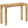 vidaXL Konsolentisch 110x35x76 cm Raues Mangoholz
