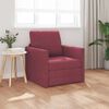 vidaXL Bodensofa mit Schlaffunktion Weinrot 112x174x55 cm Stoff
