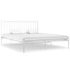 vidaXL Bett Wei&szlig; Metall 180x200 cm