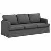 vidaXL Sofa Set 2 pcs Dunkelgrau 144 x 80 x 85 cm Stoff