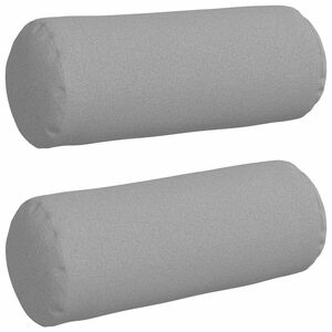 vidaXL Bolsterkissen 2 stk. Stoff Wolkengrau &Oslash; 15 x 40 cm