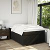 vidaXL Boxspringbett mit Matratze Schwarz 120x190 cm Stoff