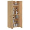 vidaXL Highboard Sonoma-Eiche 69,5x34x180 cm Holzwerkstoff