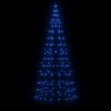 vidaXL LED-Weihnachtsbaum f&uuml;r Fahnenmast 200 LEDs Blau 180 cm
