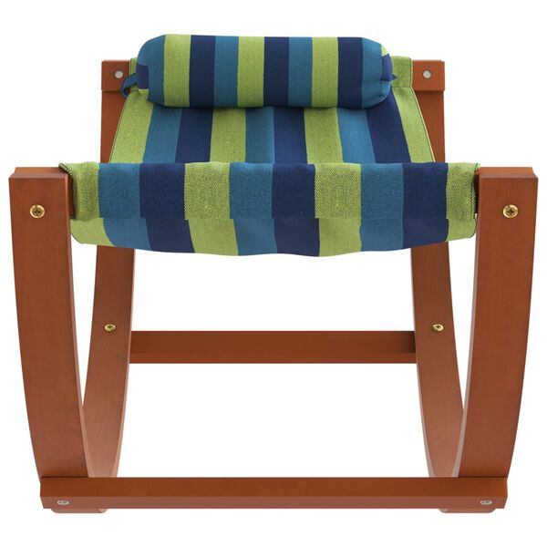 vidaXL Schaukelhängematte für Kinder Blau und Grün Stoff