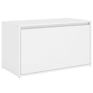 vidaXL Flurbank 80x40x45 cm Wei&szlig; Holzwerkstoff