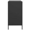 vidaXL Sideboard Schwarz 68x39x73,5 cm Kaltgewalzter Stahl