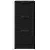 vidaXL Sideboards 2 pcs Schwarz Eichen-Optik 30 x 30 x 70 cm