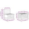 vidaXL Sofagarnituren 5 pcs Natur Massivholz Akazie