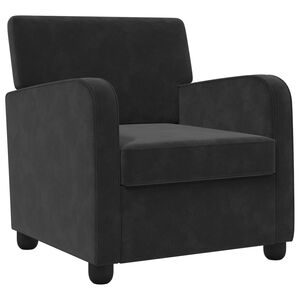 vidaXL Sessel Schwarz Samt