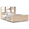 vidaXL Massivholzbett mit Regal ohne Matratze 150x200 cm Massivholz