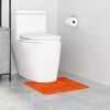 vidaXL Rutschfeste Badematte mit Toilettenausschnitt Orange 50 x 50 cm