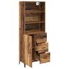 vidaXL Highboard Altholz 69,5 x 34 x 180 cm Holzwerkstoff
