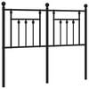 vidaXL Ersatz-Kopfteil Metall Schwarz 120 cm