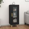 vidaXL Sideboard Schwarz 34,5x34x90 cm Holzwerkstoff