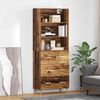 vidaXL Highboard Altholz 69,5 x 32,5 x 180 cm Holzwerkstoff
