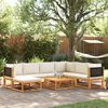 vidaXL 8-tlg. Gartensofa-Set mit Kissen Holz Akazie & Rattan