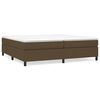 vidaXL Boxspringbettgestell Dunkelbraun 200x200 cm Stoff