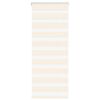 vidaXL Doppelrollo Marmorbeige 65x100 cm Stoffbreite 60,9 cm Polyester