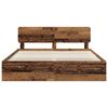 vidaXL Bettrahmen Altholz 200 x 200 cm Massives Kiefernholz