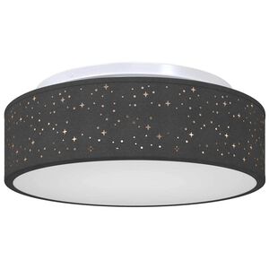 vidaXL Deckenlampe mit Strahlern Schwarz 38 x 38 x 13,5 cm Stoff