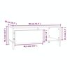 vidaXL Couchtisch Betongrau 90x50x36,5 cm Holzwerkstoff