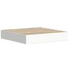 vidaXL Schweberegale 4 Stk. Eichen-Optik und Weiß 23x23,5x3,8 cm MDF
