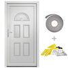 vidaXL Haust&uuml;r Wei&szlig; 98x198 cm PVC
