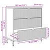 vidaXL Sideboard Beton Grau 79,5 x 33 x 82 cm Holzwerkstoff