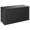 vidaXL Garten-Aufbewahrungsbox Anthrazit 120x56x63 cm PP Rattan
