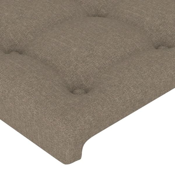 vidaXL Kopfteil Taupe 80x5x118/128 cm Stoff