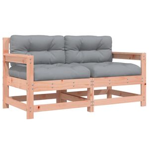 vidaXL Gartenst&uuml;hle mit Kissen 2 Stk. Massivholz Douglasie