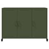 vidaXL Sideboard Olivgr&uuml;n 100,5x39x72 cm Stahl