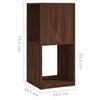 vidaXL Drehregal Braun Eiche-Optik 34,5x34,5x75,5 cm Holzwerkstoff