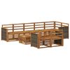 vidaXL Outdoor-Sofagarnitur 8 stk. Natur Massivholz Akazie