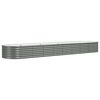 vidaXL Hochbeet Verzinkter Stahl 368x80x36 cm Grau